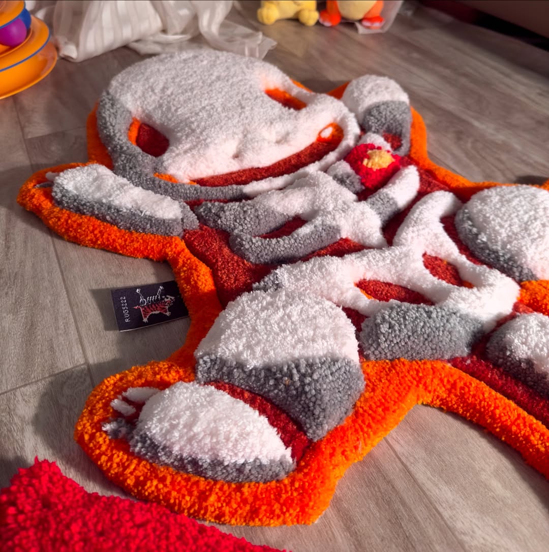 Custom Charmander Rug – Pokémon Anime Carpet for Gamers & Collectors