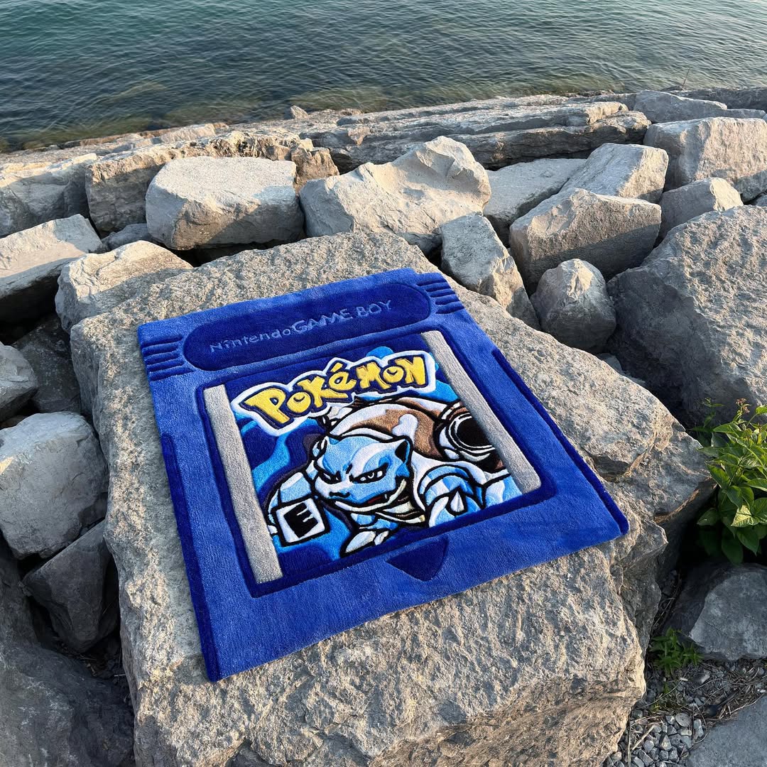 Custom Blastoise Rug – Powerful Water-Type Pokémon Carpet for Gamers, Collectors & Anime Fans