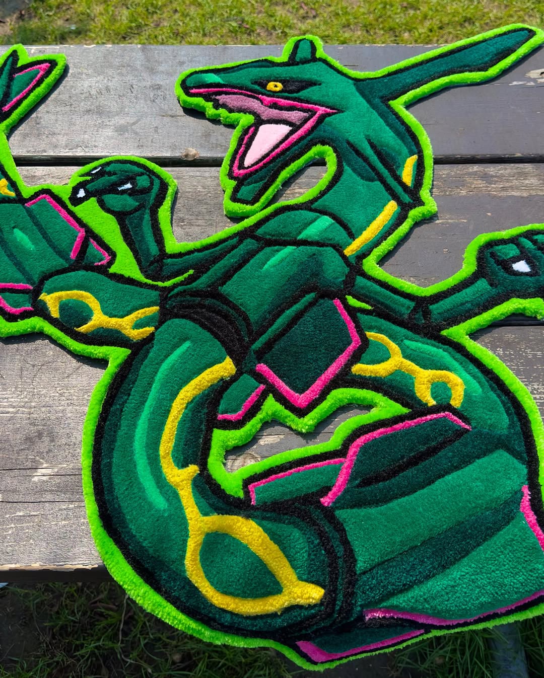 Custom Rayquaza Rug – Legendary Pokémon Anime Carpet for Gamers & Collectors