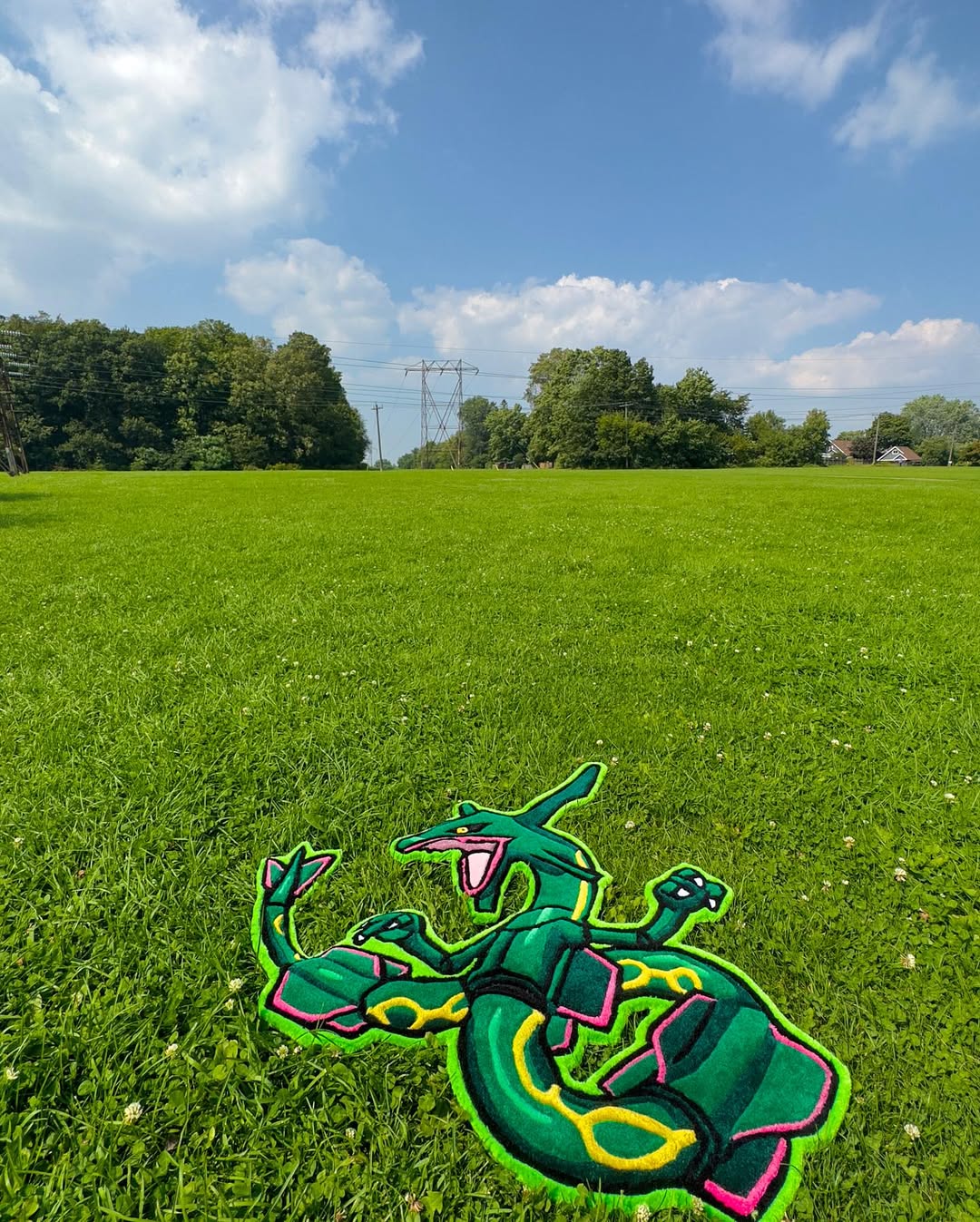 Custom Rayquaza Rug – Legendary Pokémon Anime Carpet for Gamers & Collectors