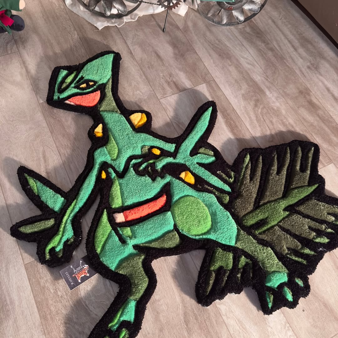 Custom Sceptile Rug – Pokémon Anime Carpet for Gamers & Collectors