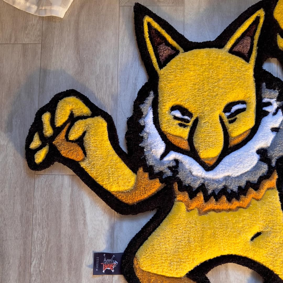 Custom Hypno & Tailwag Rug – Unique Pokémon Anime Carpet for Collectors, Gamers & Otaku