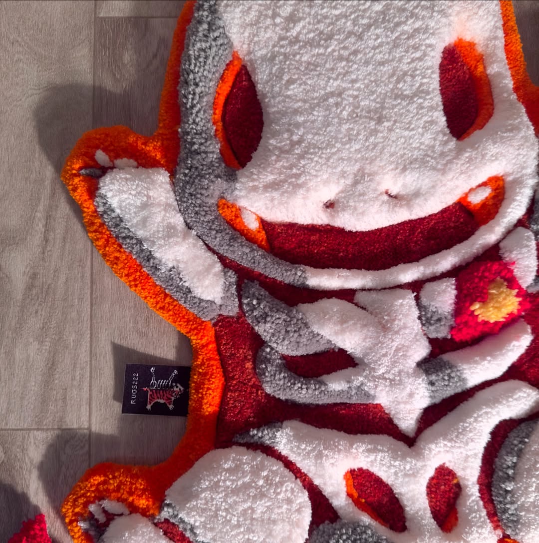Custom Charmander Rug – Pokémon Anime Carpet for Gamers & Collectors