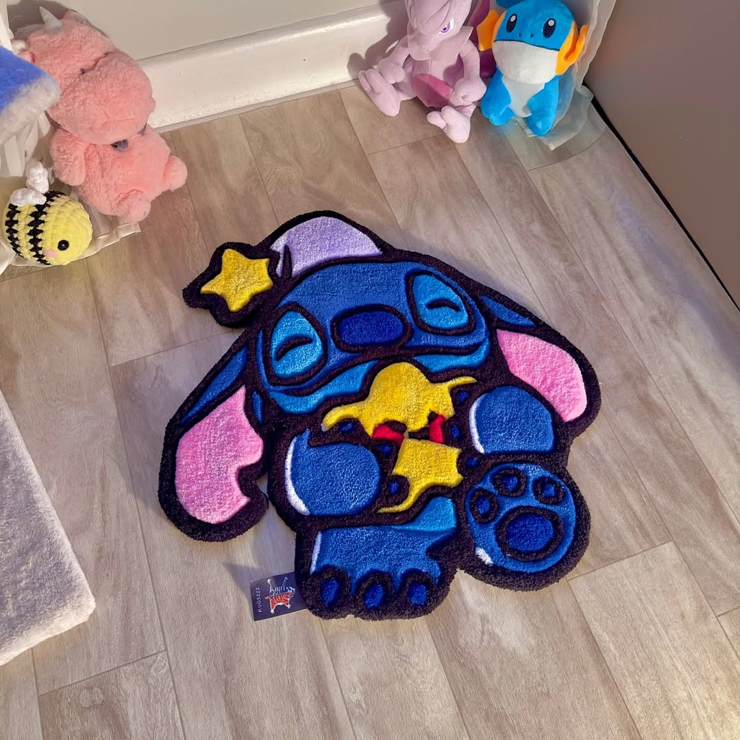 Custom Stitch Rug – Lilo & Stitch Disney Carpet for Fans, Gamers & Collectors