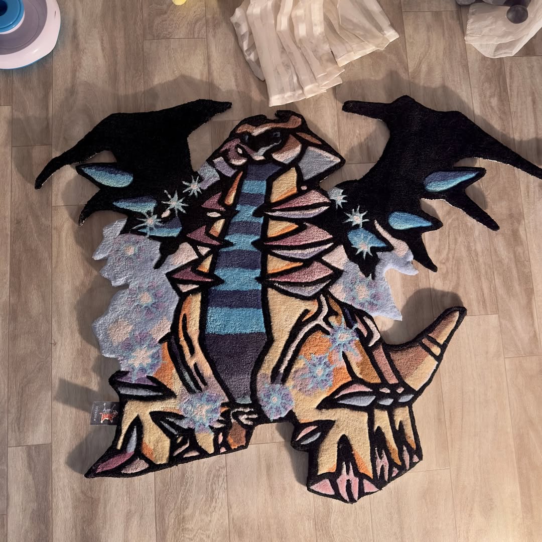 Custom Giratina Rug – Legendary Pokémon Anime Carpet for Collectors, Gamers & Otaku