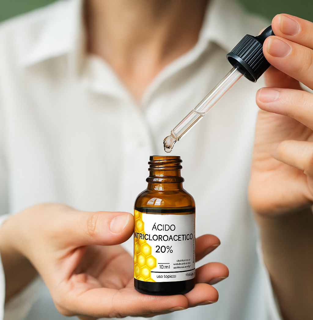 Ácido Tricloroacético 20% 10ml + Ebook passo a passo para Aplicação