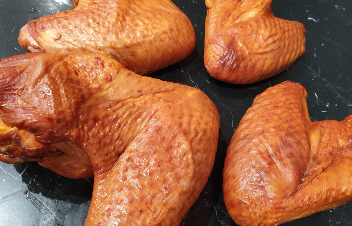 Aile de poulet fumé