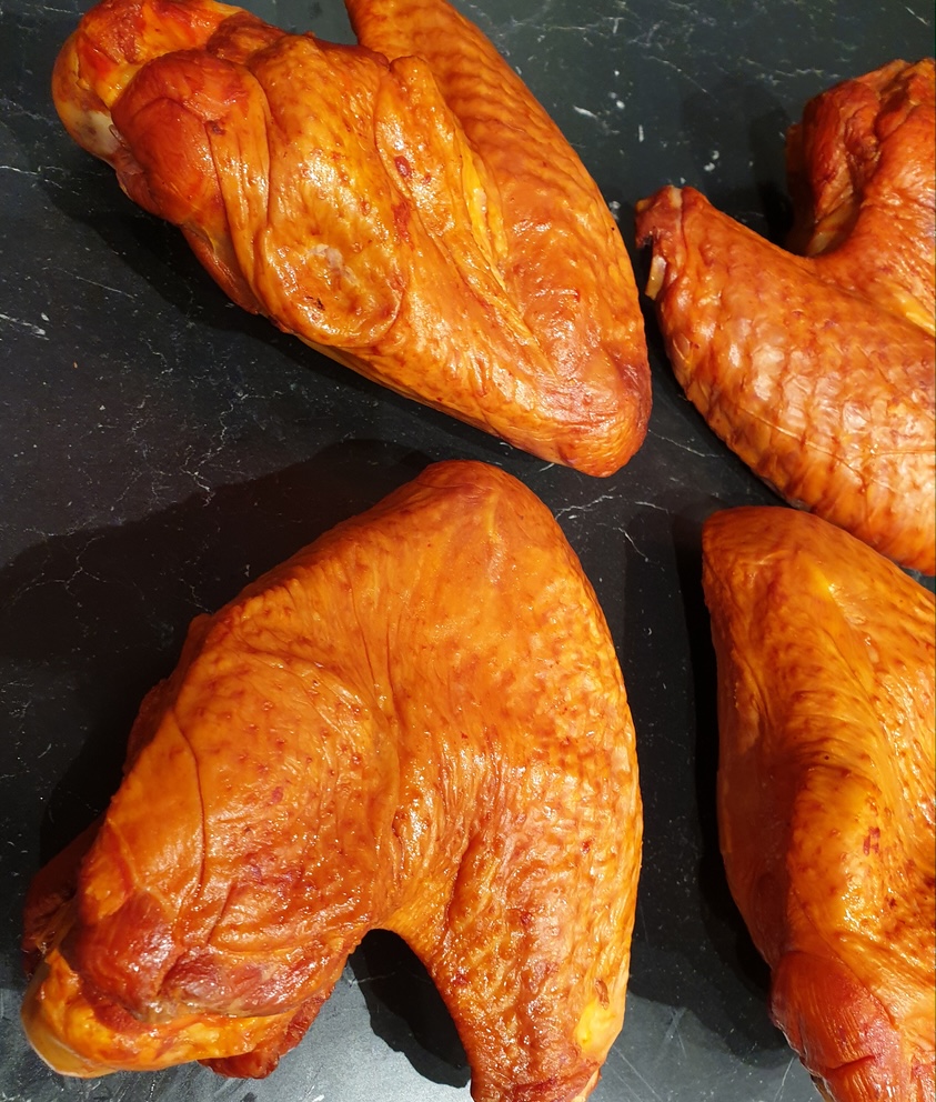 Aile de poulet fumé