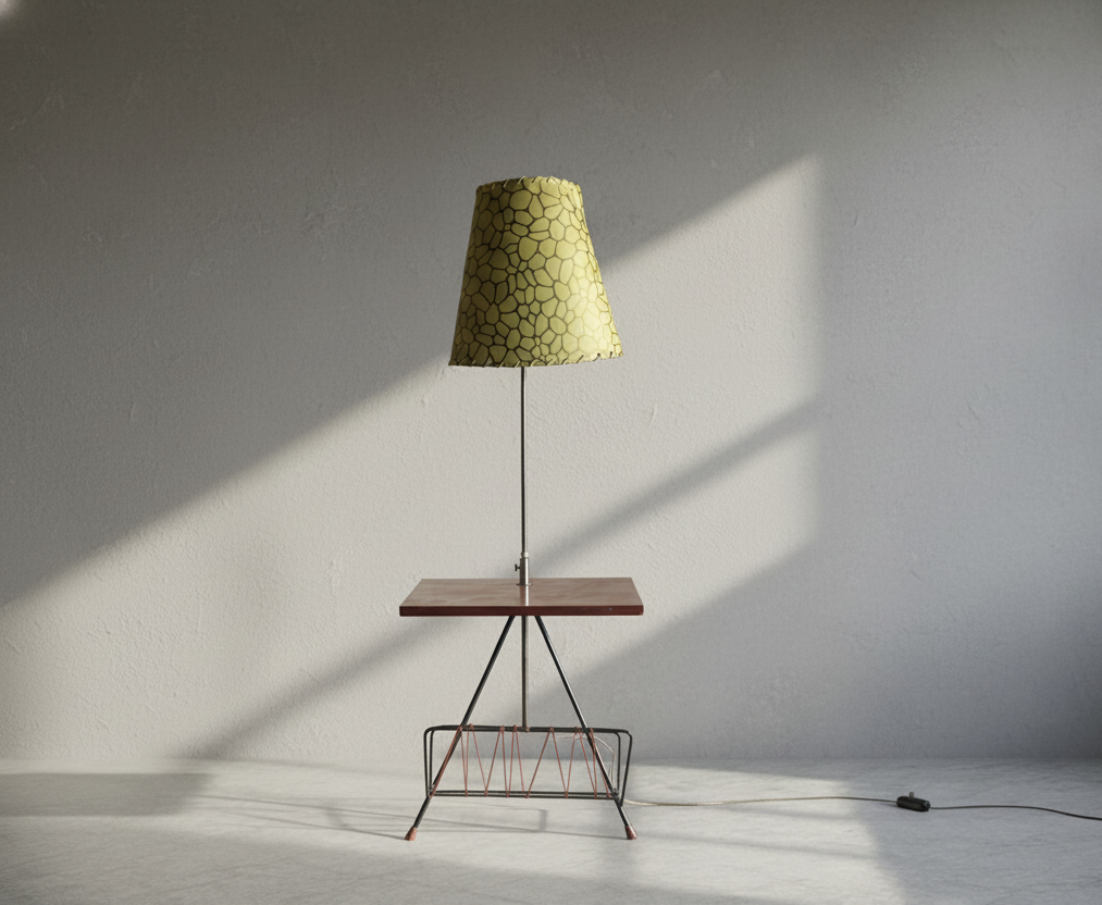 Lampa stolik PRL