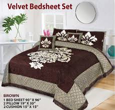 Velvet Bedsheet Set