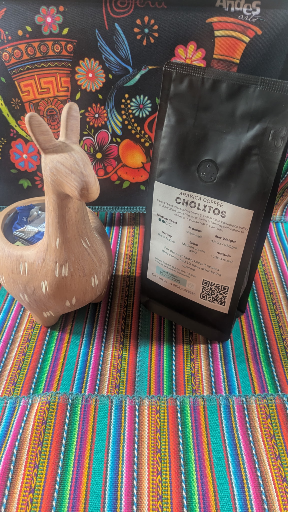 Cholitos Whole Bean Single Bag