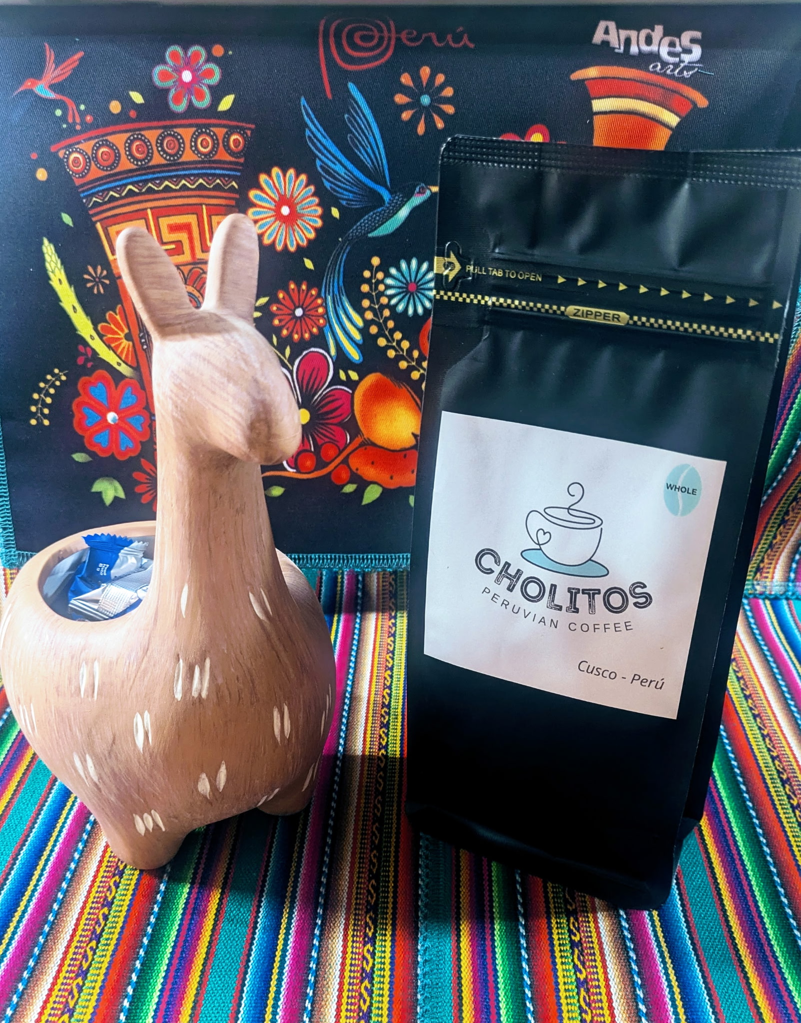 Cholitos Whole Bean Single Bag