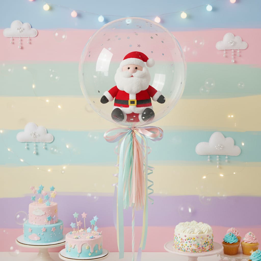 Balloon with Santa Claus doll