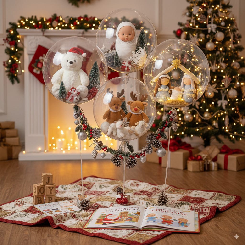 Decorative Christmas balloons