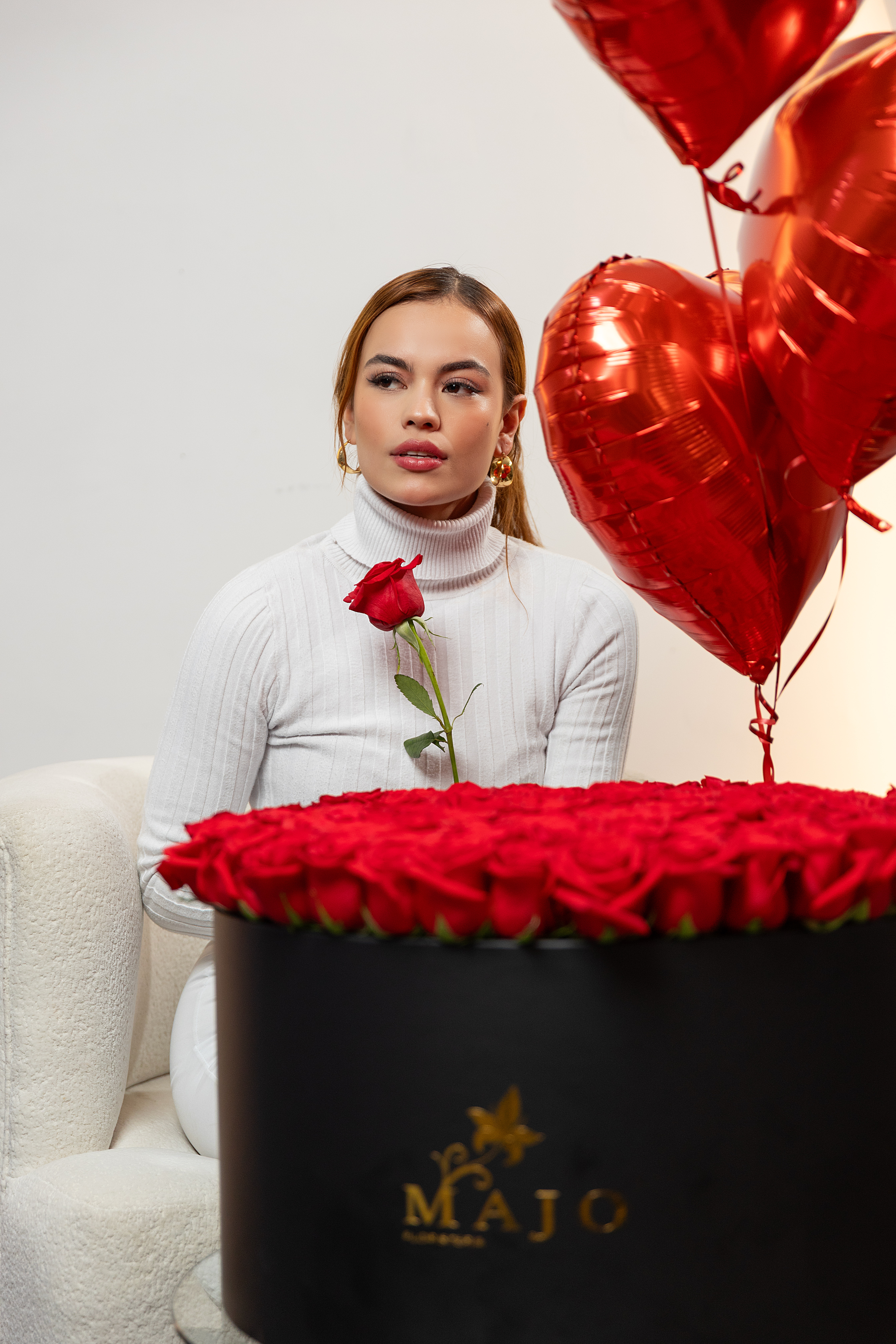 Cilindro luxury XL 🌹 - Floristería Majo Pereira