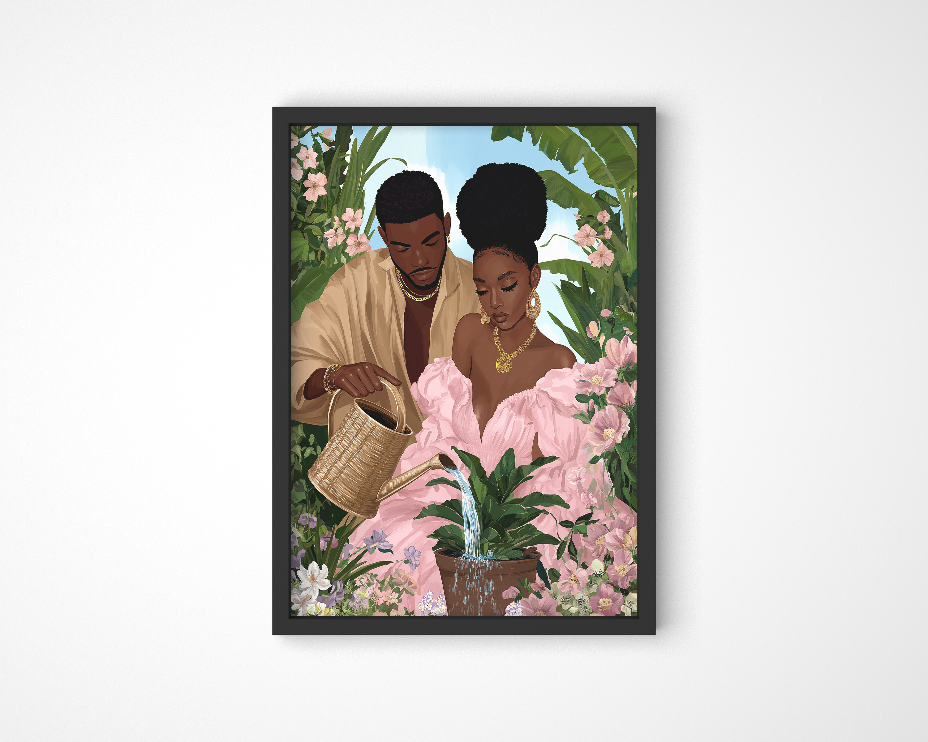Botanical Couple Art Print