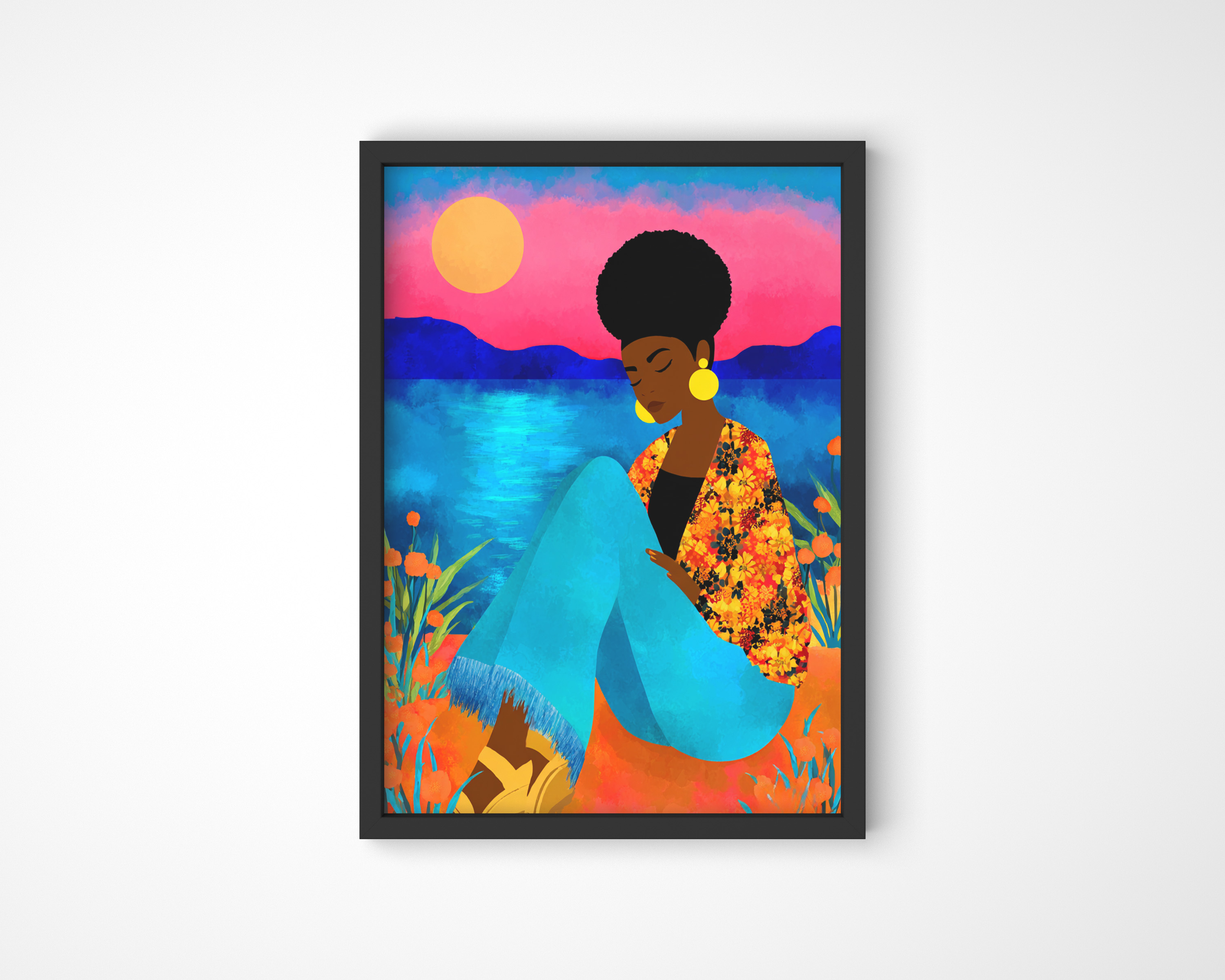 Framed Vibrant Art Print