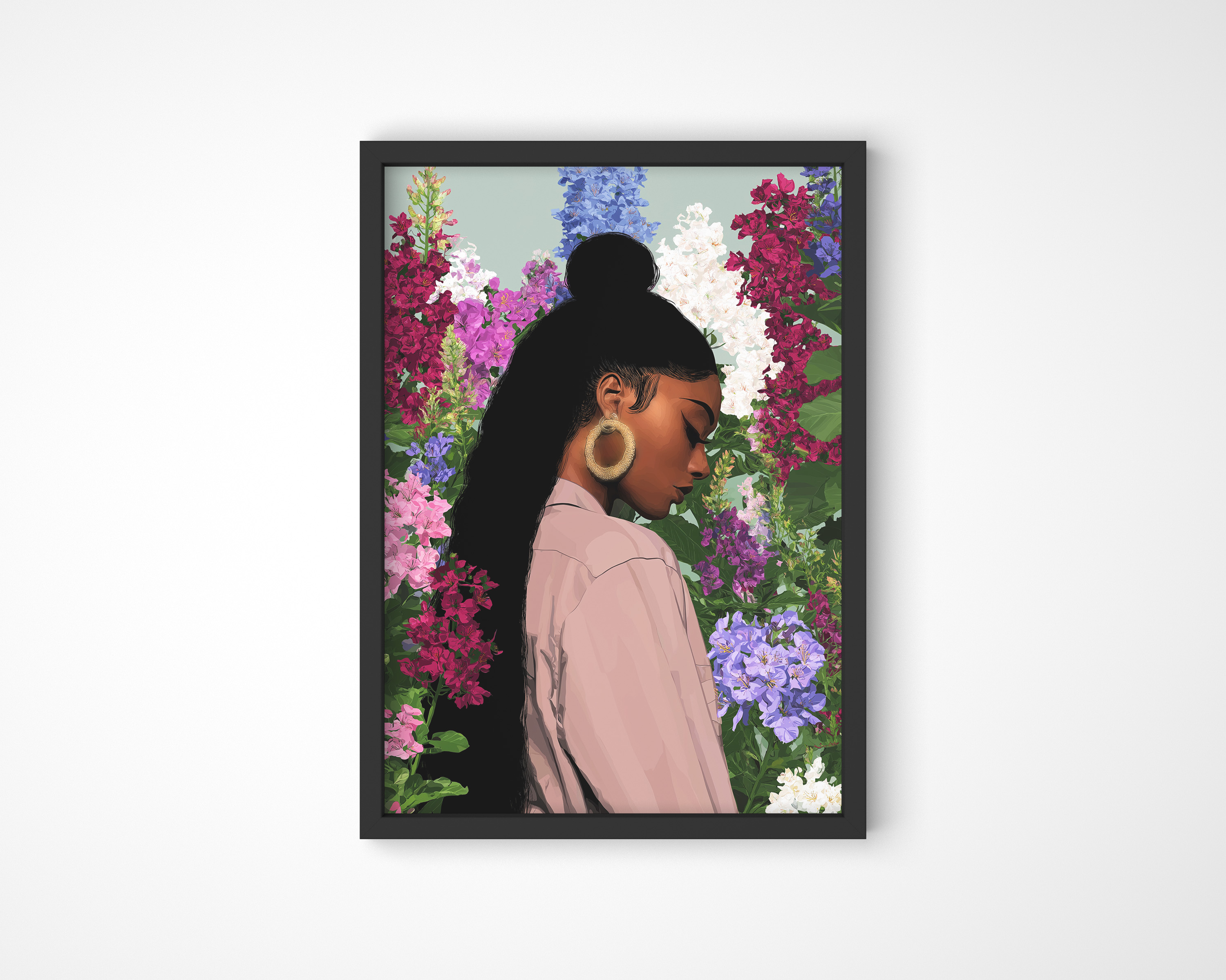 Floral Portrait Wall Art