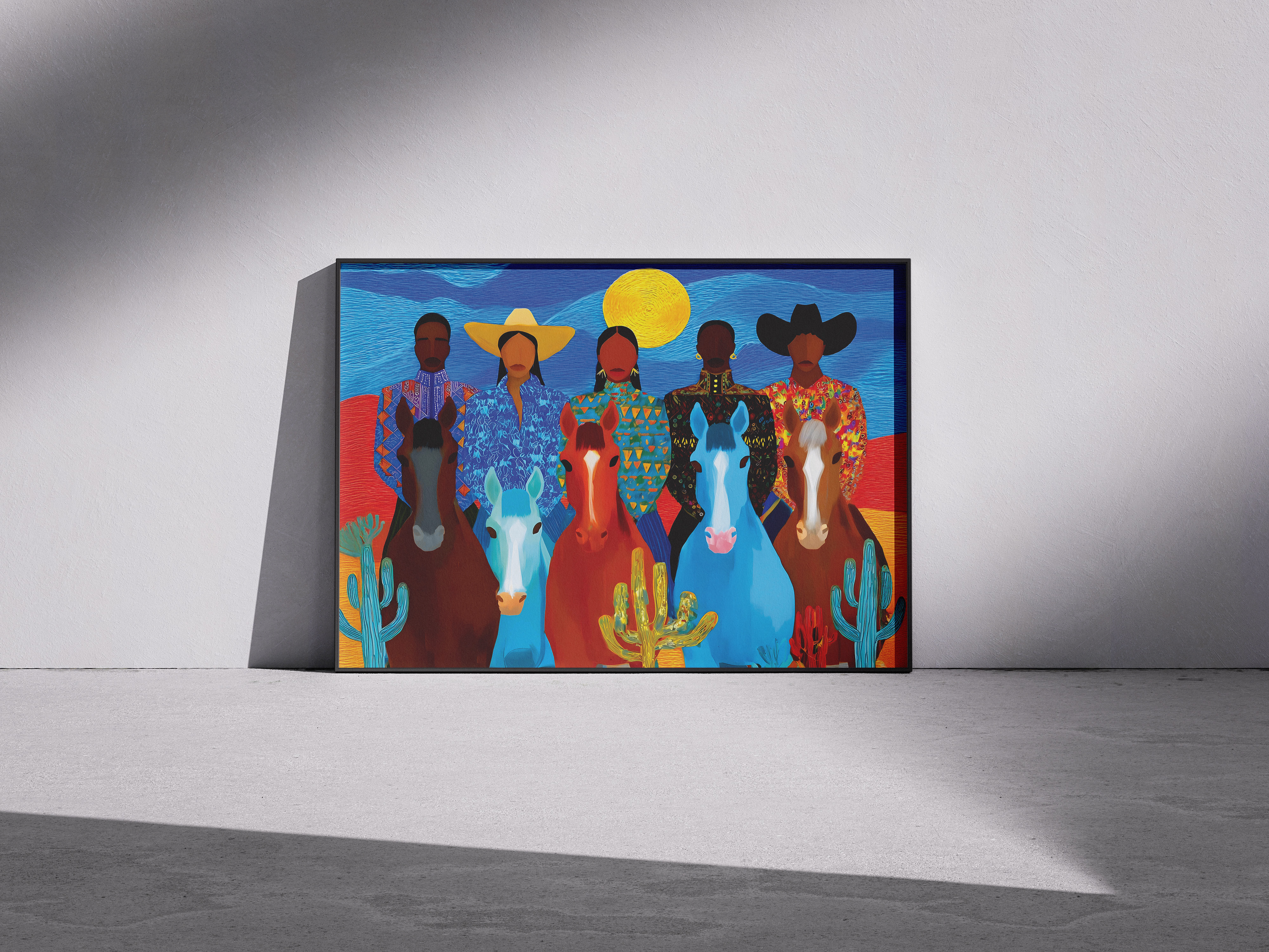 Vivid Cowboy Art Print