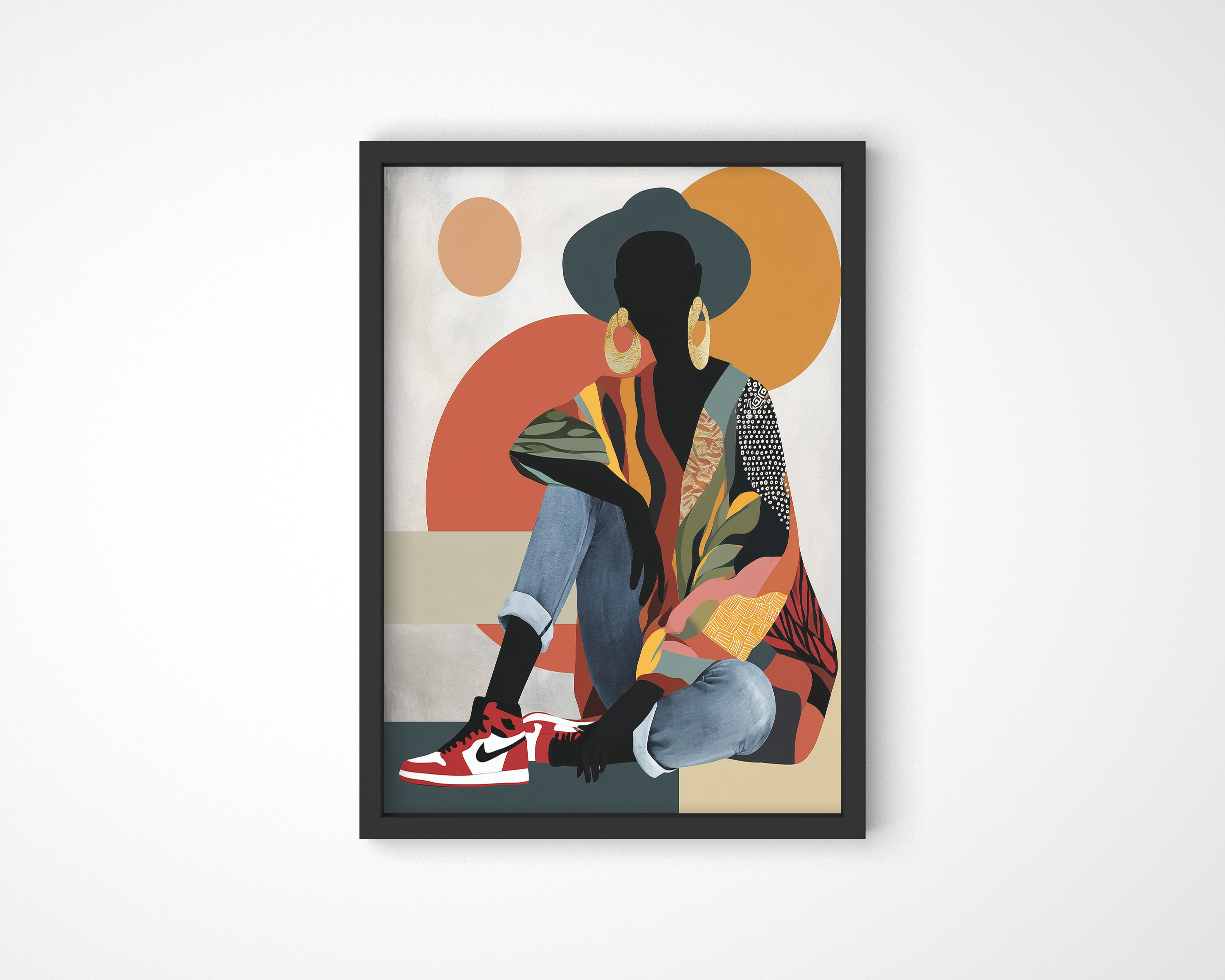 Modern Abstract Woman Art Print