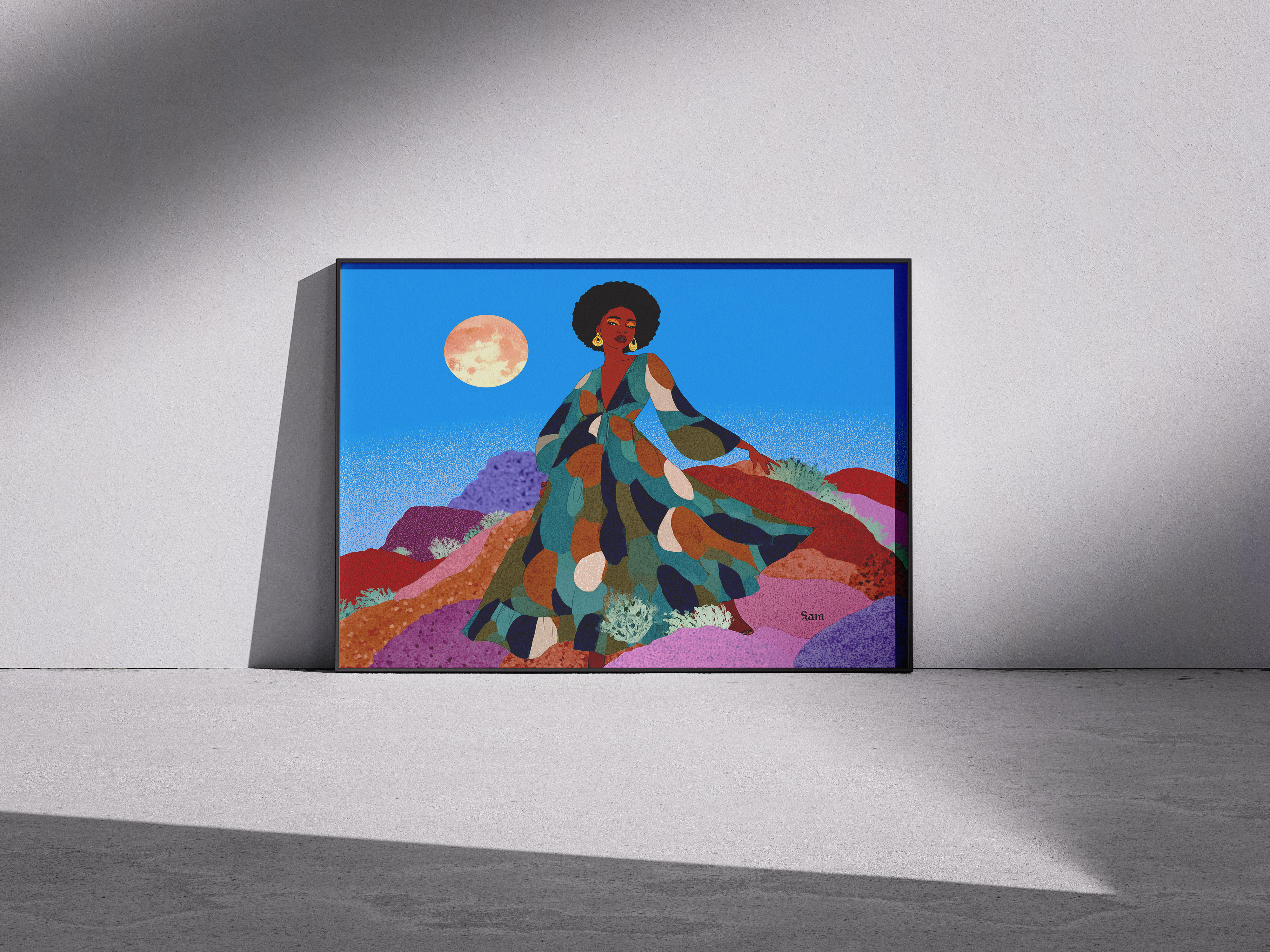 Colorful Landscape Art Print