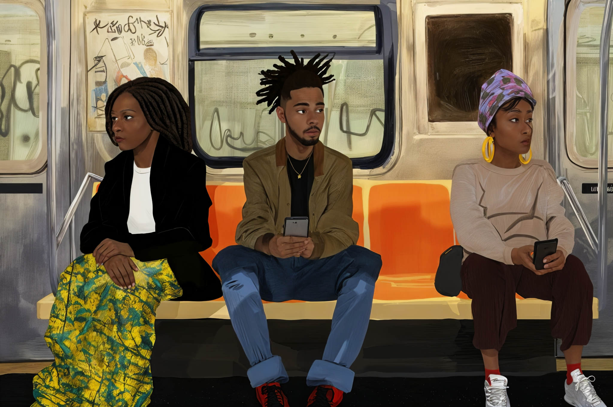 Urban Commuters Wall Art