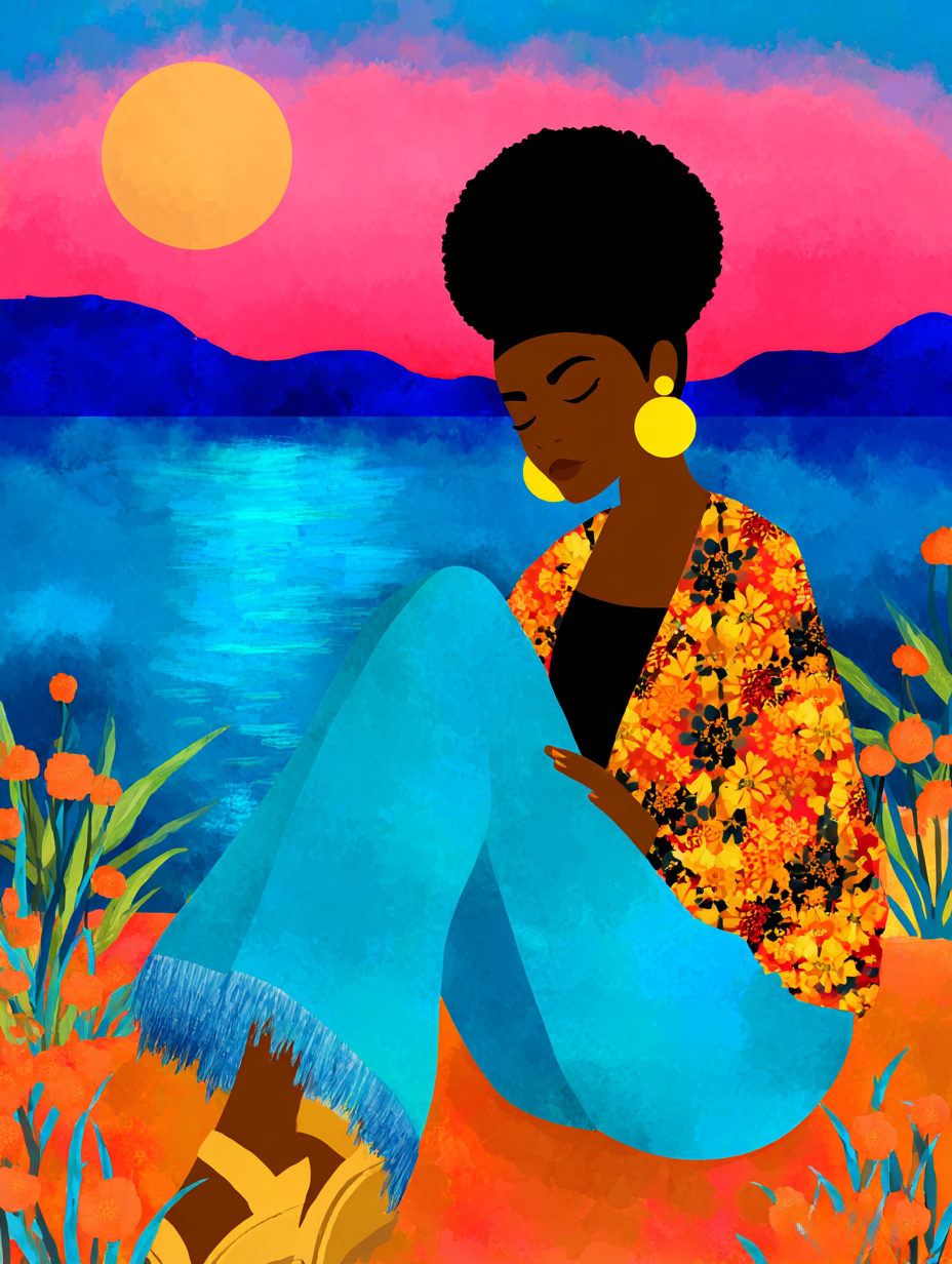 Framed Vibrant Art Print