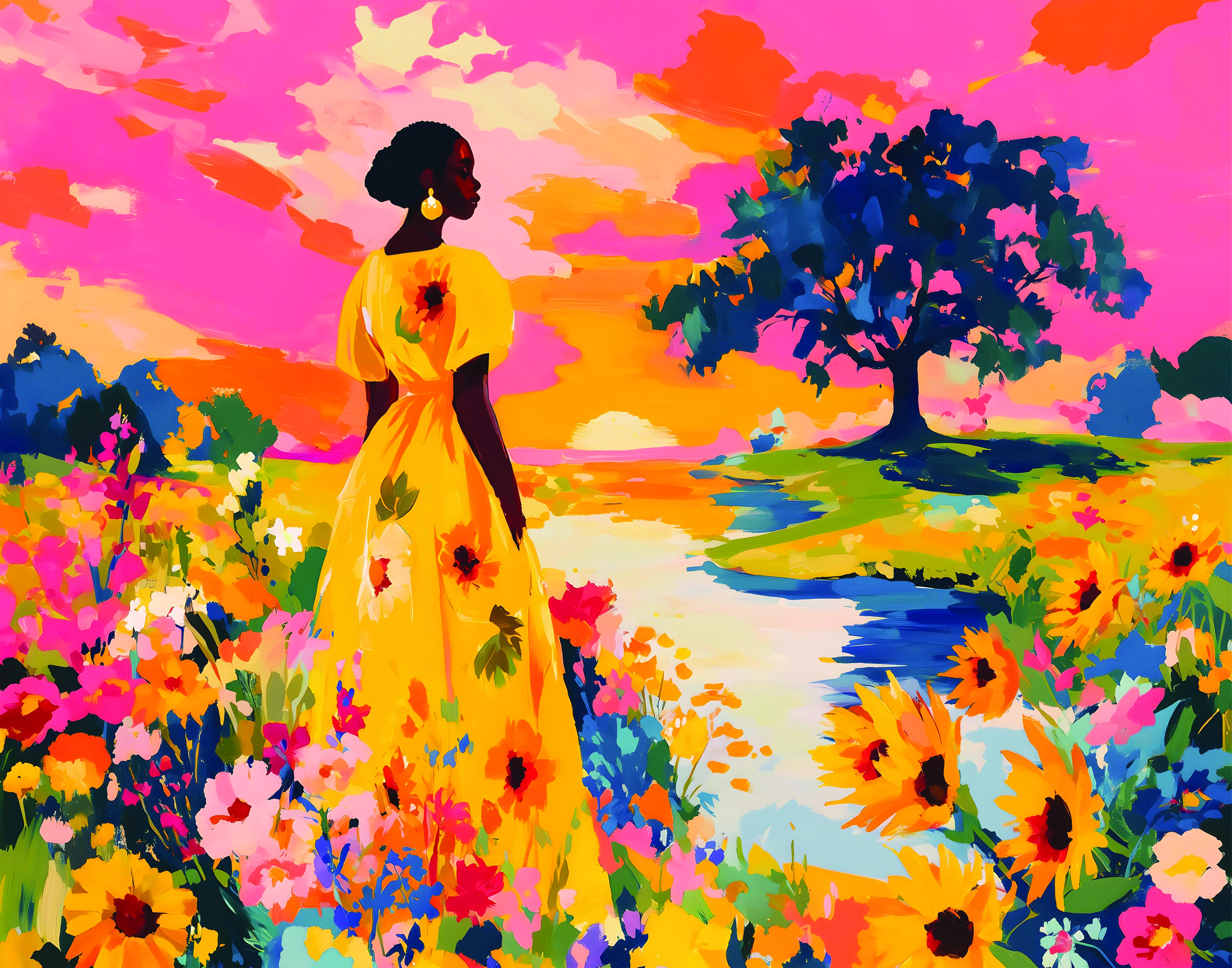 Colorful Landscape Painting