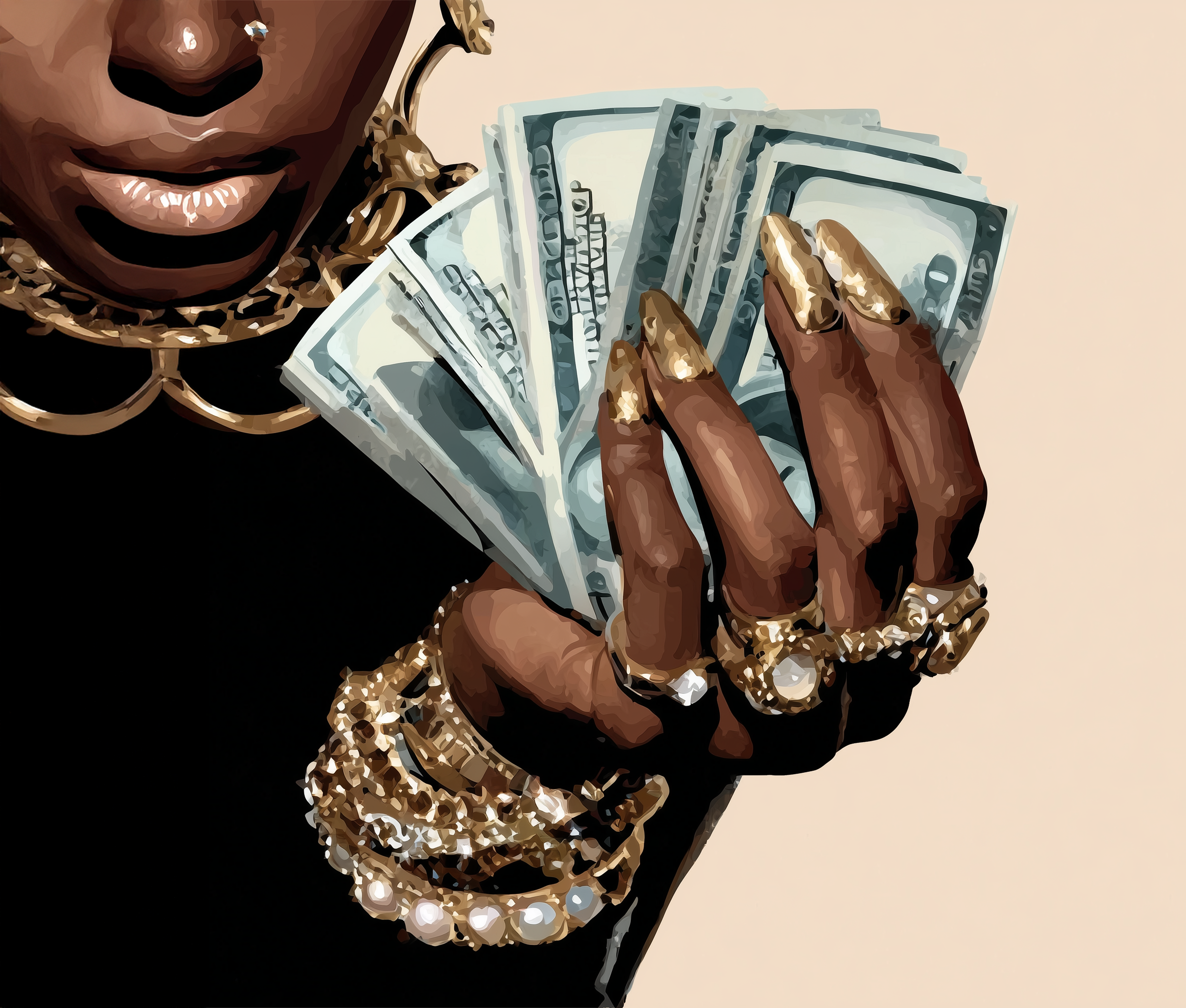 Luxury Art Print: Glamour & Wealth