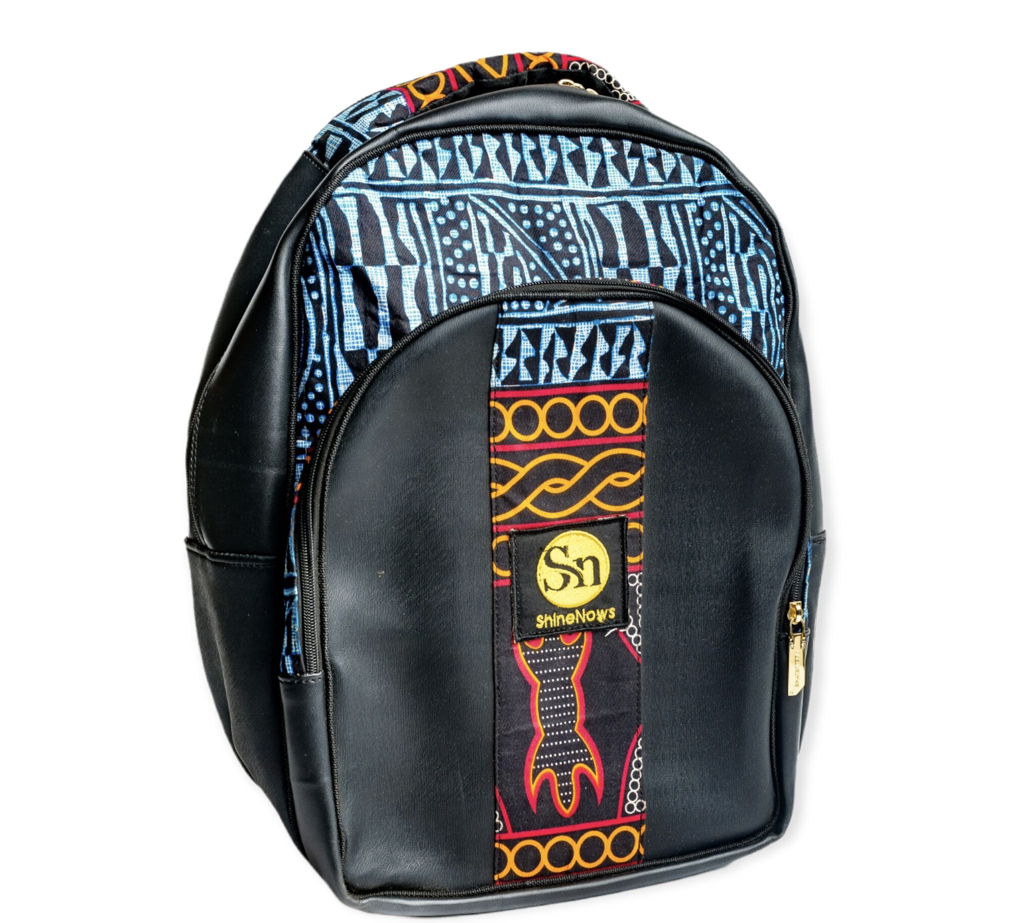 Moderner Rucksack mit afrikanischen Mustern