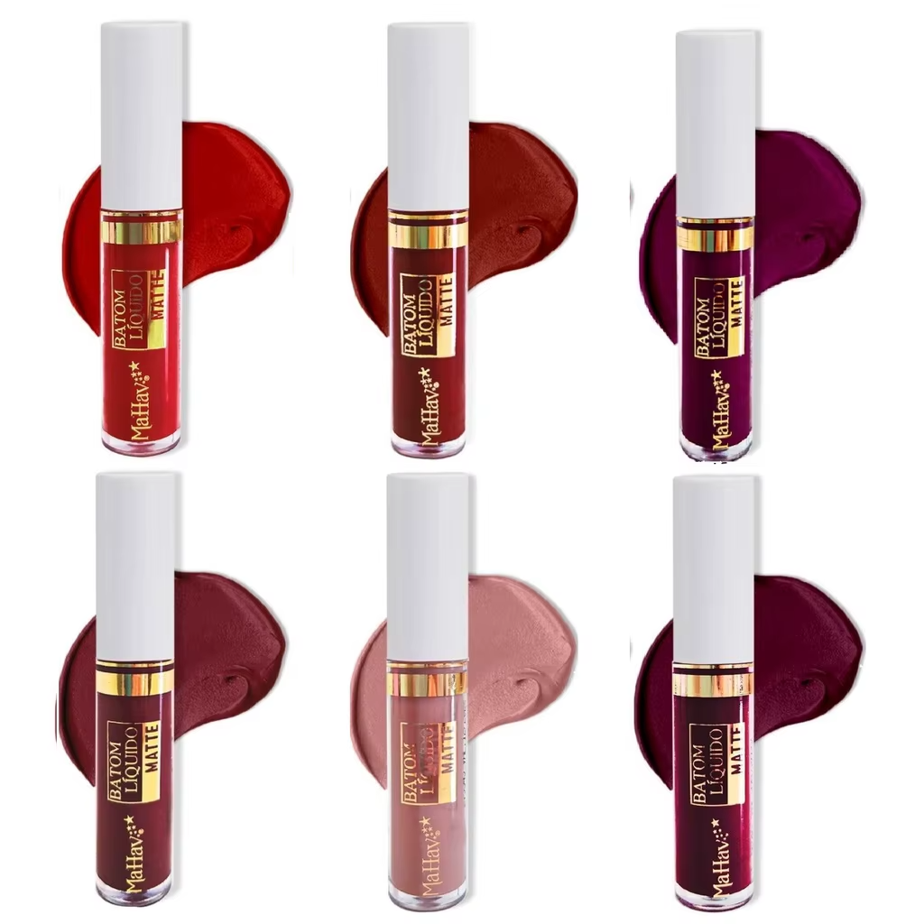 💄 BATOM LÍQUIDO MAHAV MATTE - CORES INTENSAS E TOQUE AVELUDADO! 💄