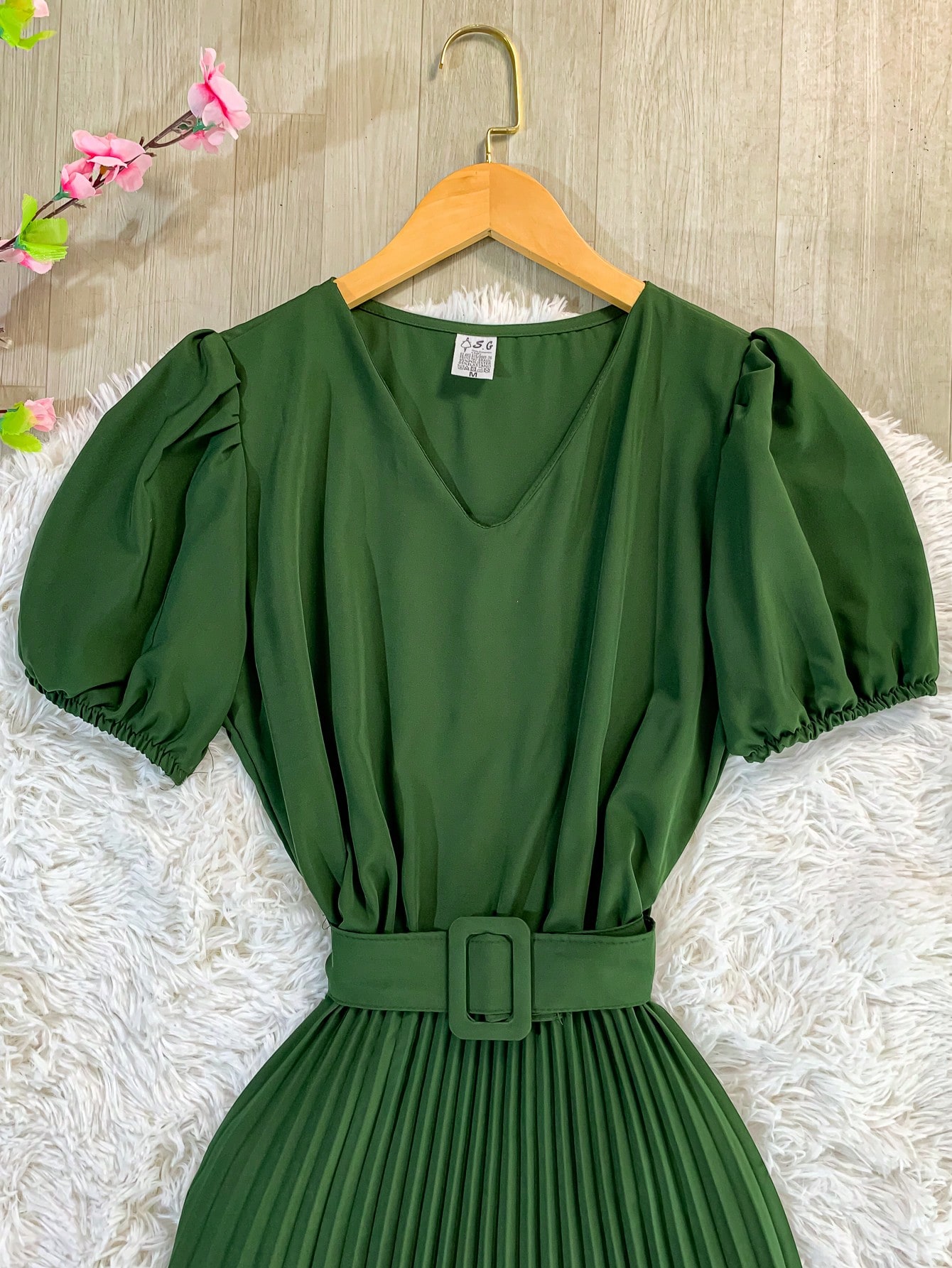 Vestido verde elegante