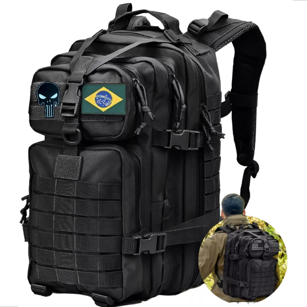 Mochila Tática Padrão militar Masculina 