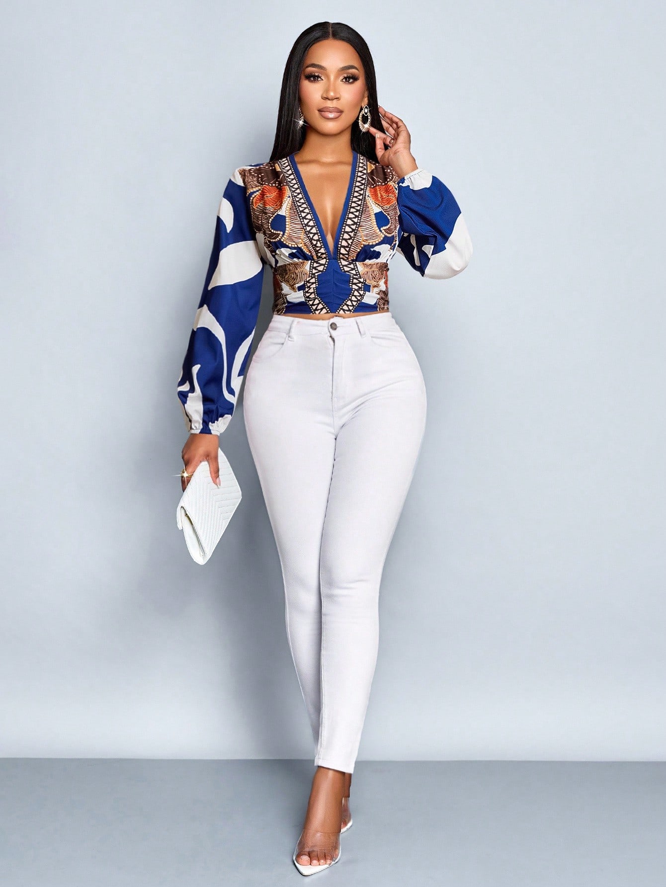 Blusa feminina estampada