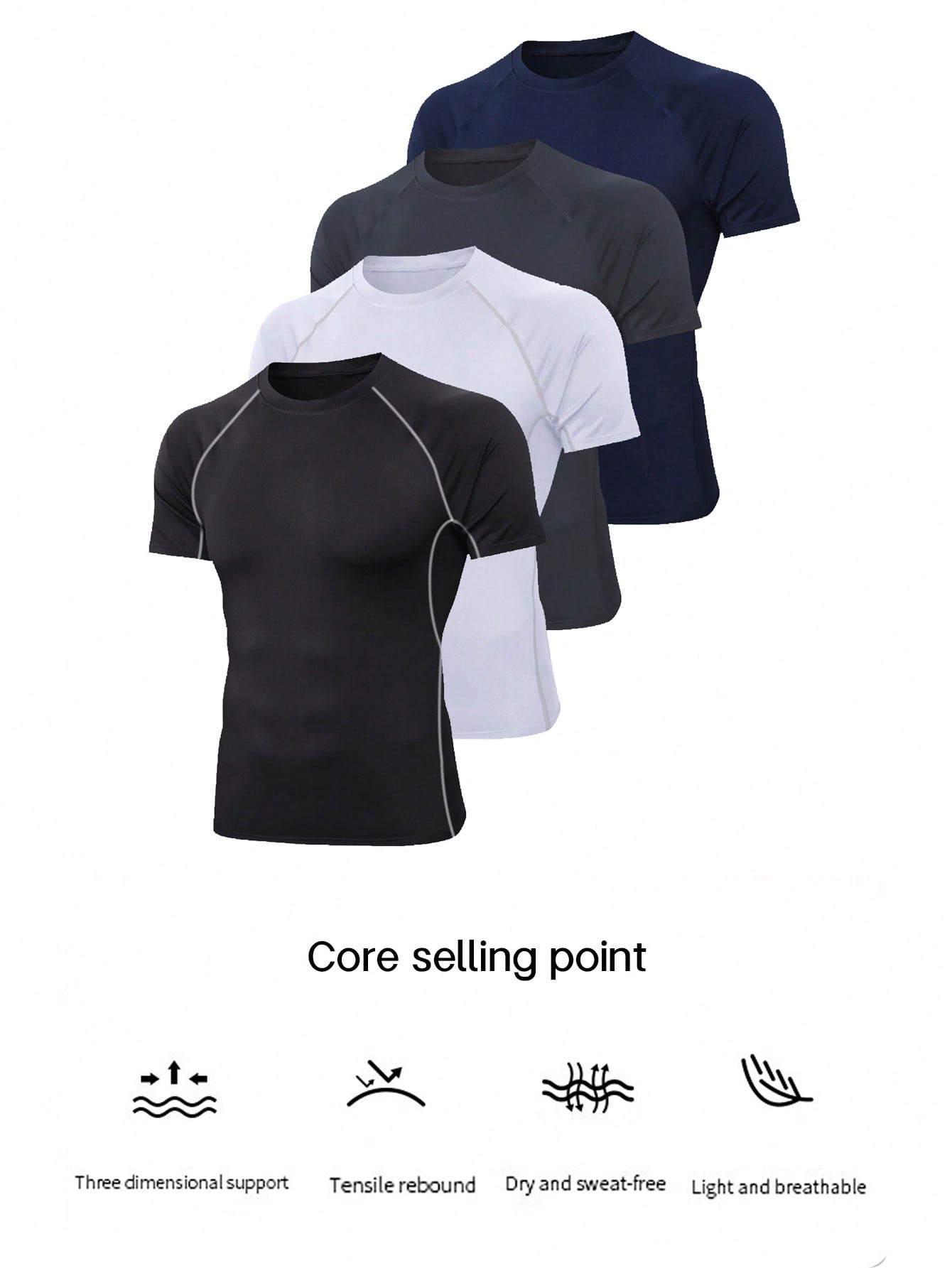 Camisetas masculinas esportivas