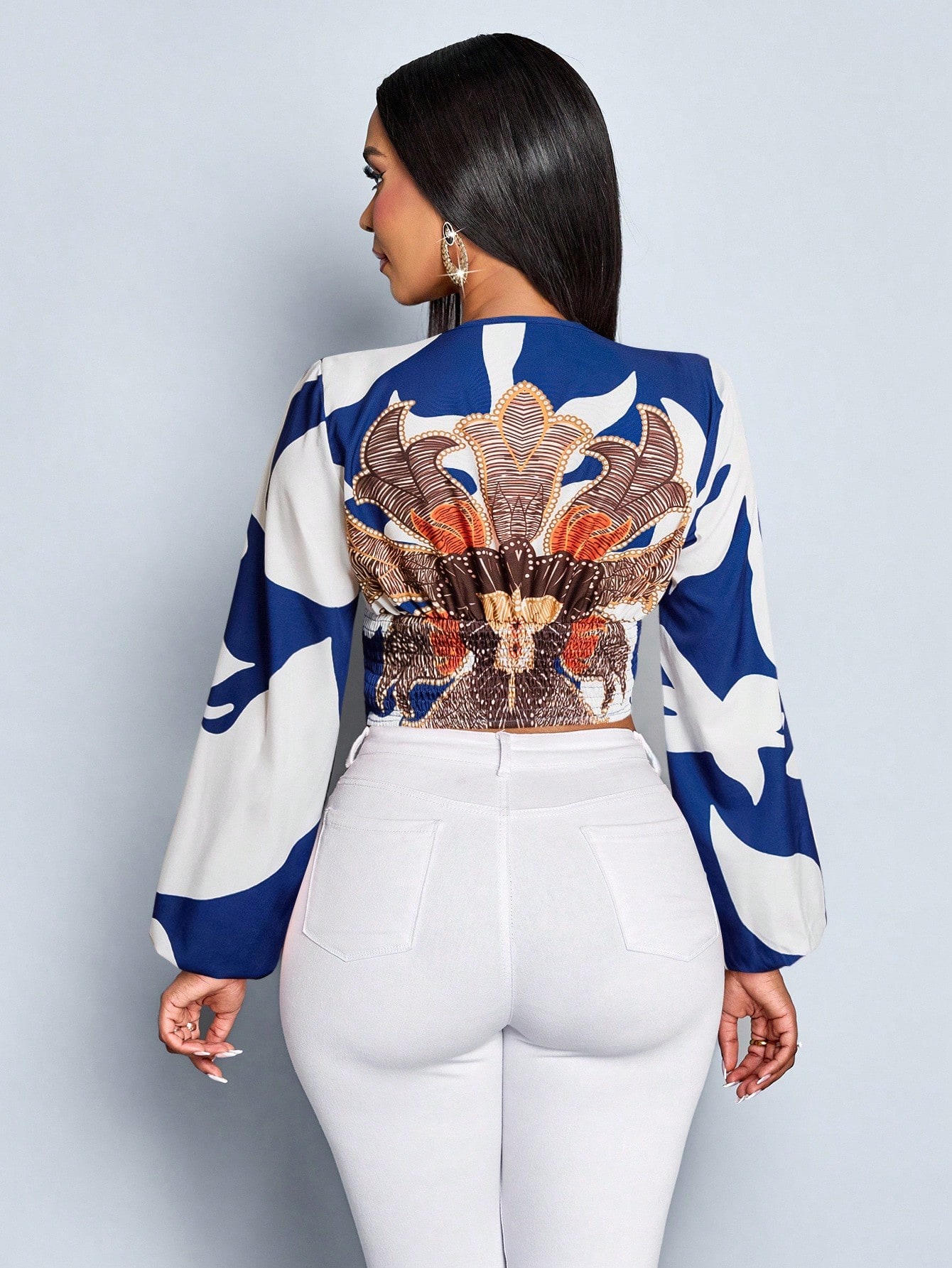 Blusa feminina estampada