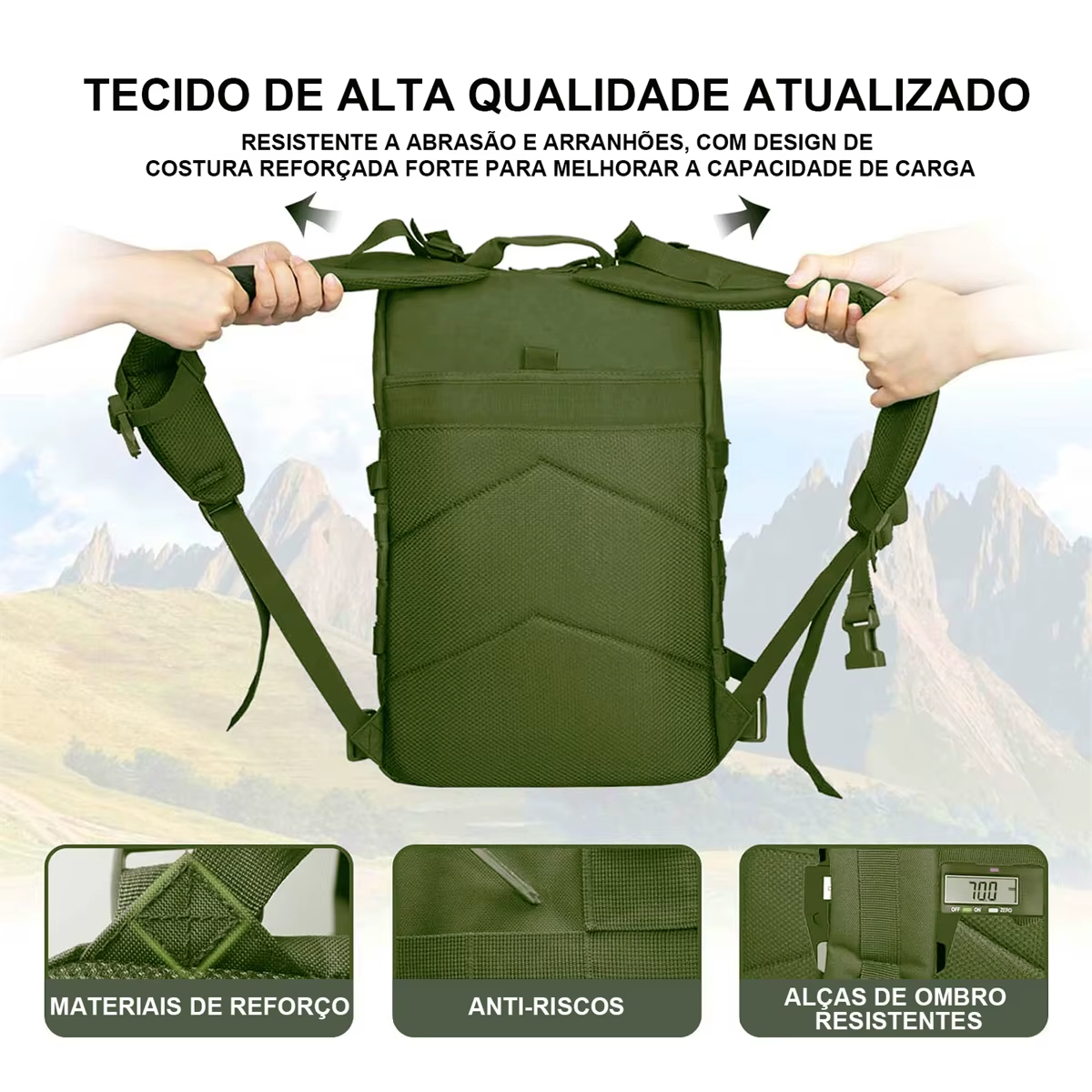 🌟 MOCHILA TÁTICA MILITAR MASCULINA 50L - SUA COMPANHEIRA EM TODAS AS AVENTURAS! 🌟