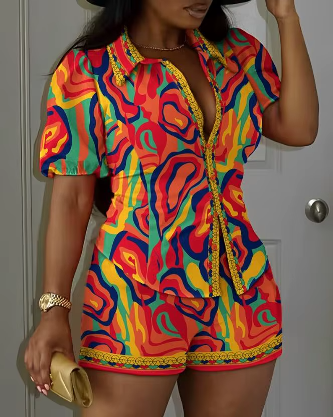 🌺 CONJUNTO FEMININO LISTRADO + SHORTS - ELEGÂNCIA E CONFORTO PARA O VERÃO 2026! 🌺