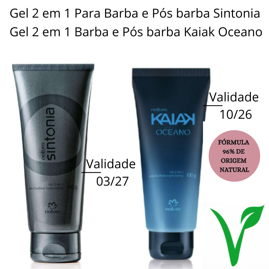 Gel Masculino para barba Natura