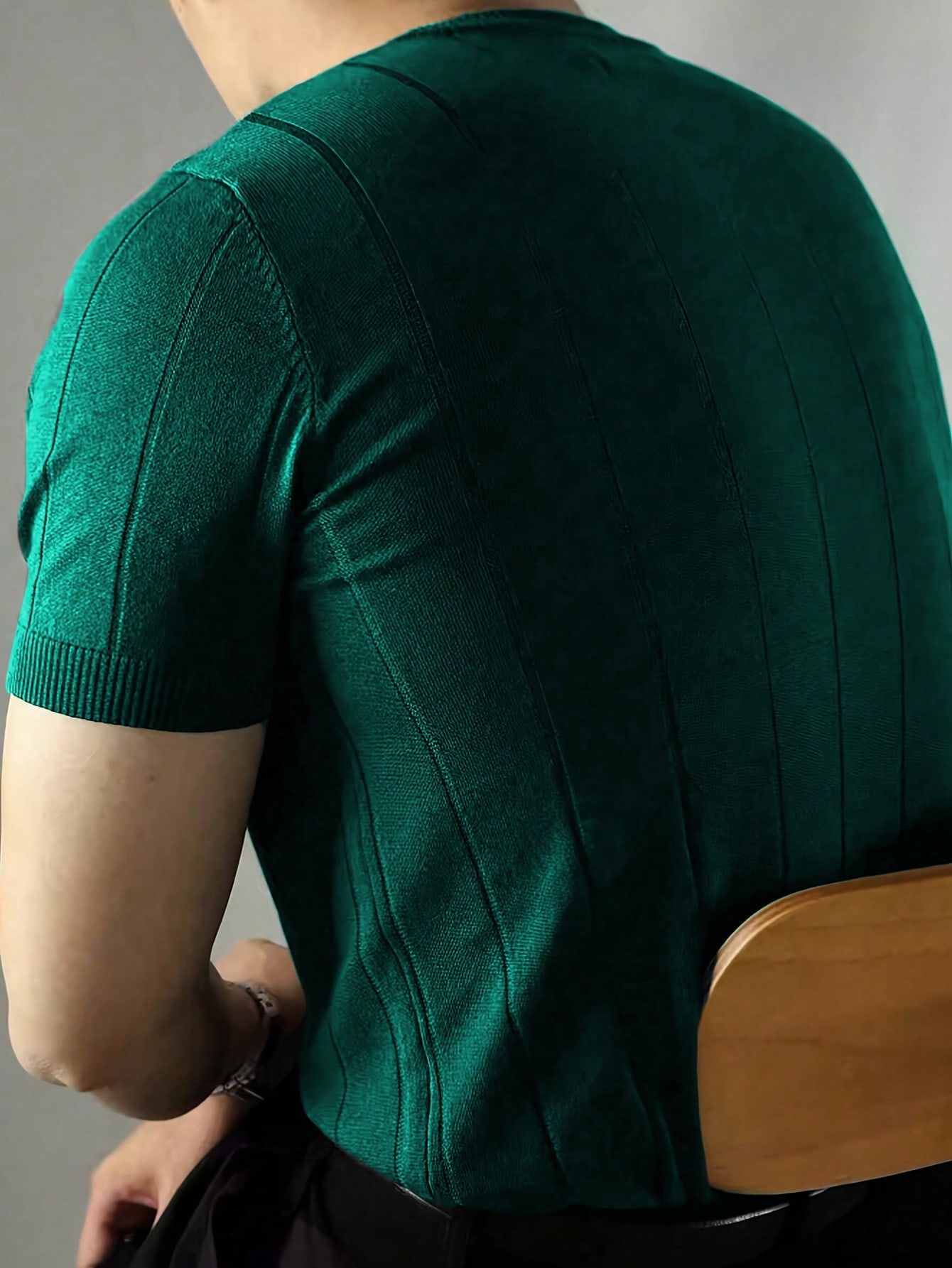 Camiseta verde masculina