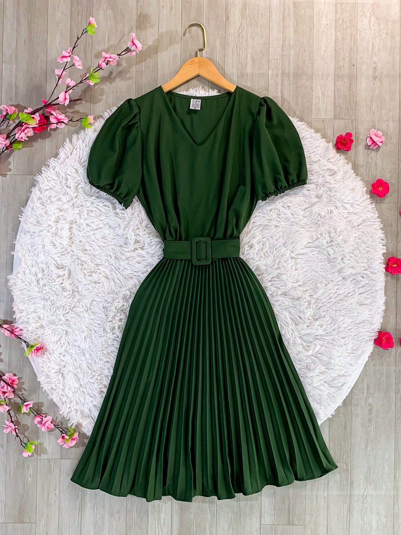 Vestido verde elegante