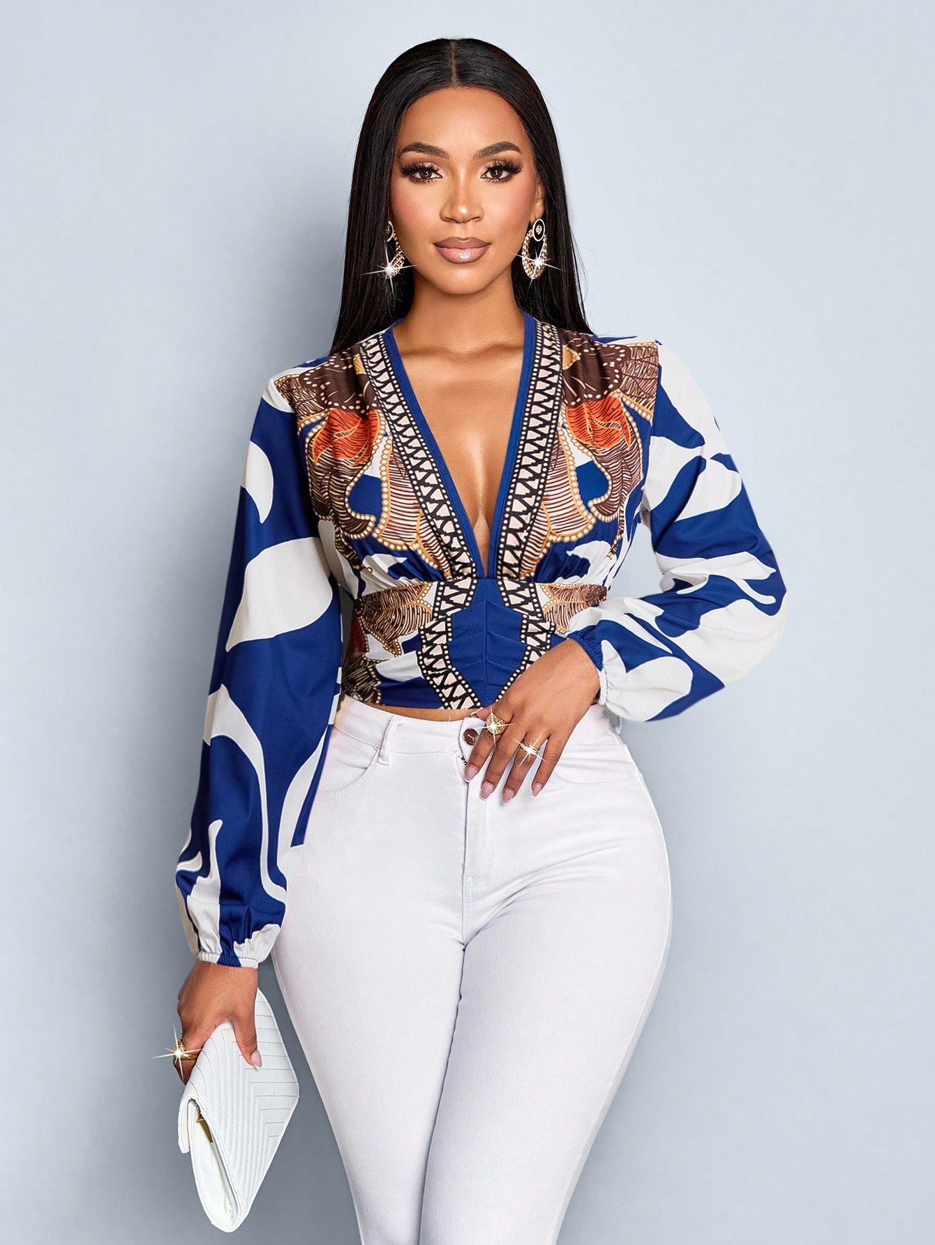 Blusa feminina estampada