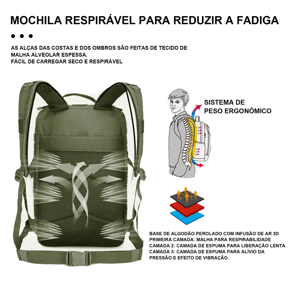 🌟 MOCHILA TÁTICA MILITAR MASCULINA 50L - SUA COMPANHEIRA EM TODAS AS AVENTURAS! 🌟