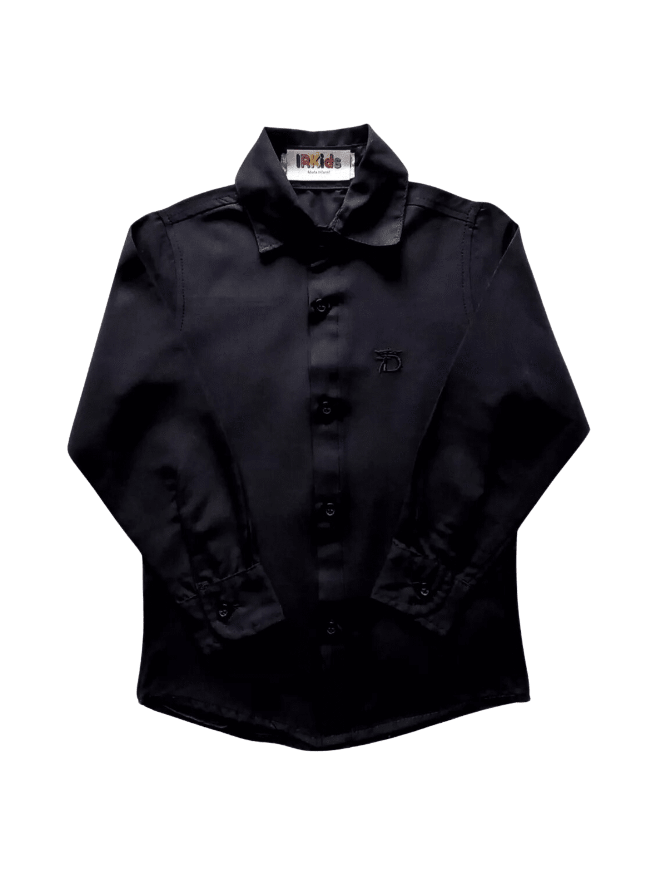 Conjunto infantil social preto e cinza