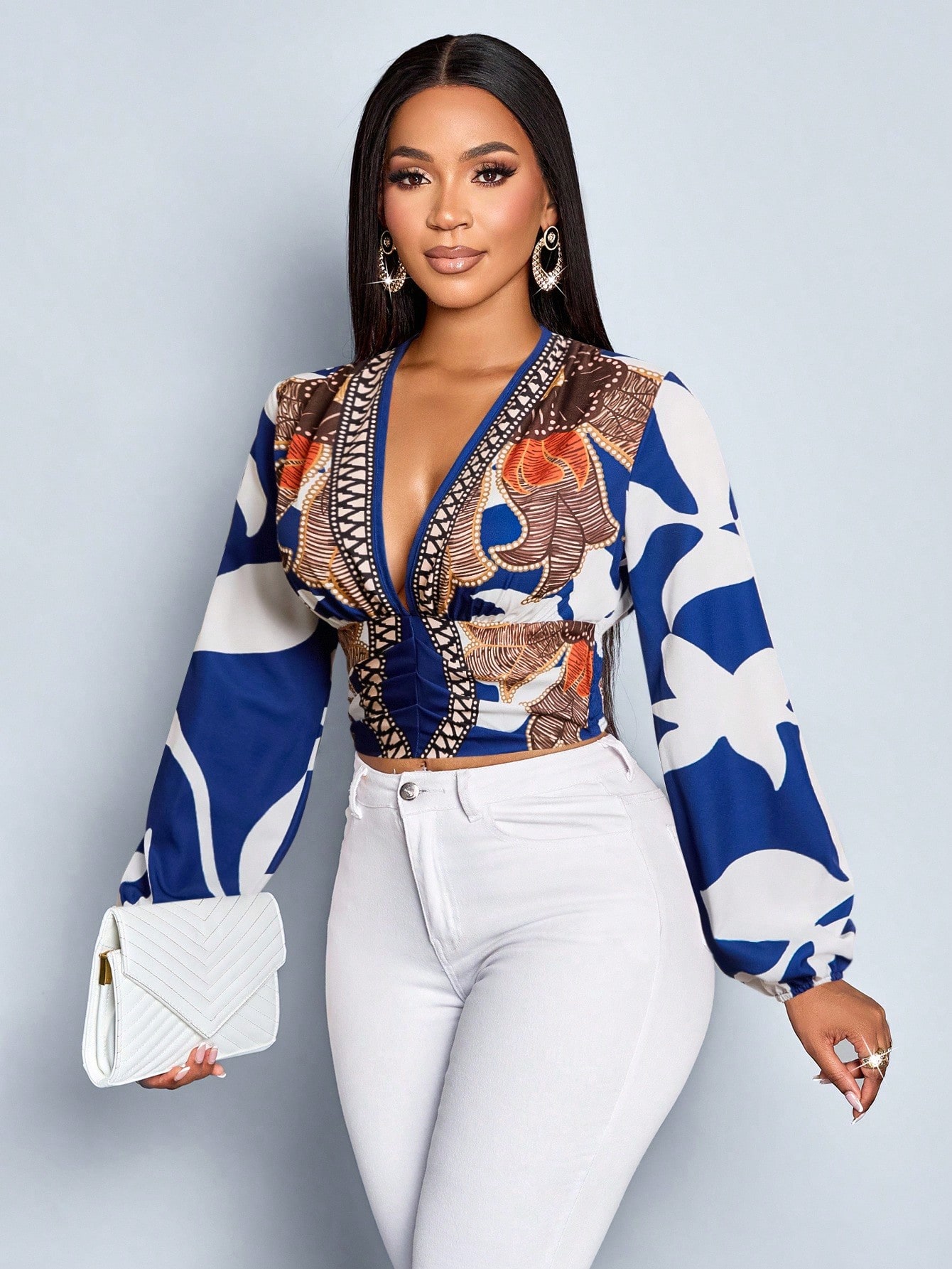 Blusa feminina estampada