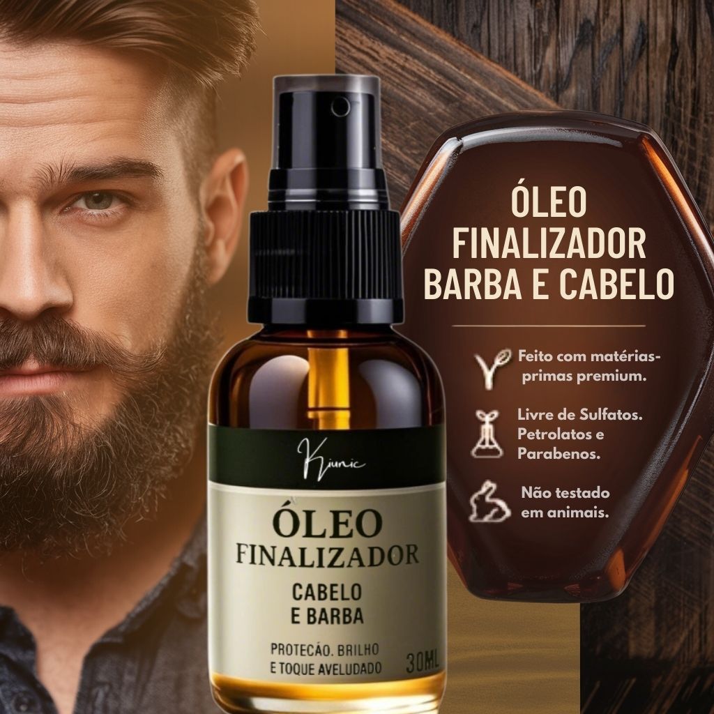 Óleo Finalizador para Cabelo e Barba