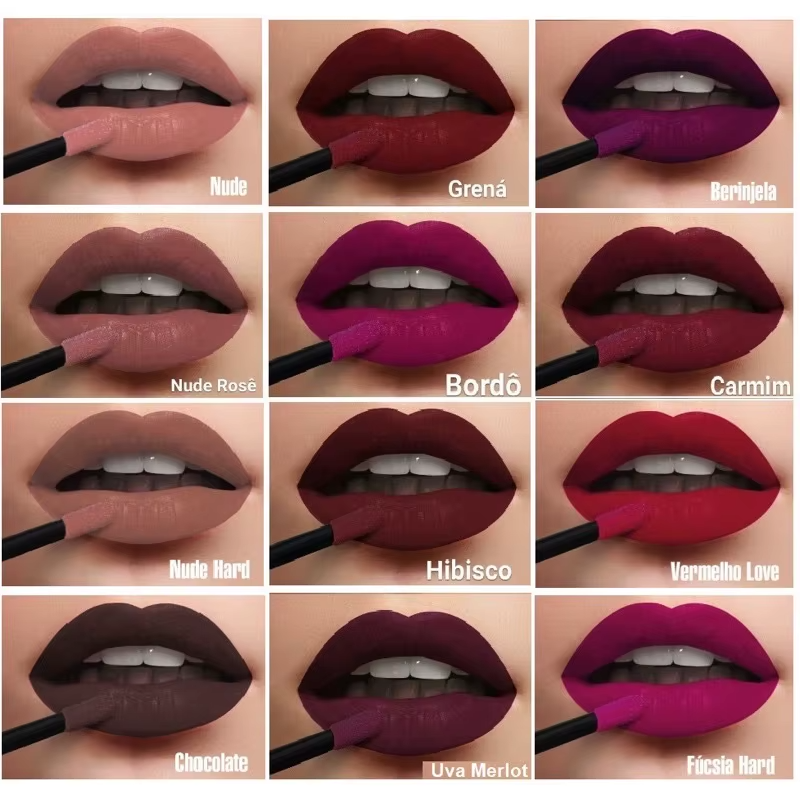 💄 BATOM LÍQUIDO MAHAV MATTE - CORES INTENSAS E TOQUE AVELUDADO! 💄