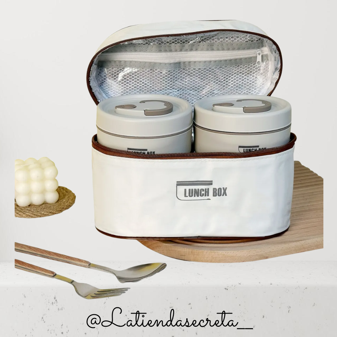 Pack x4 Loncheras Premium + Maleta Isotérmica