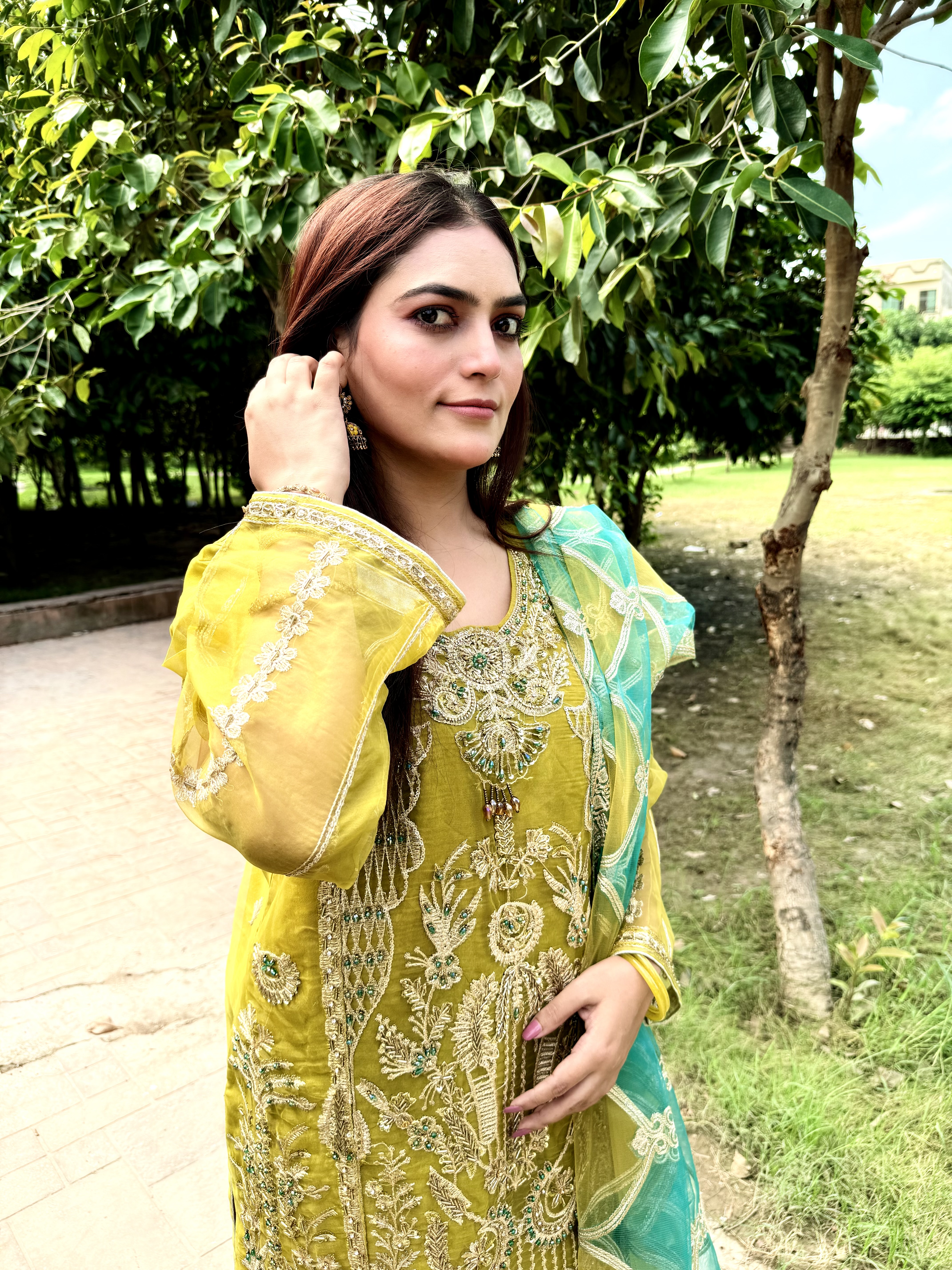 Mehwish Collection - Yellow Embroidered Suit
