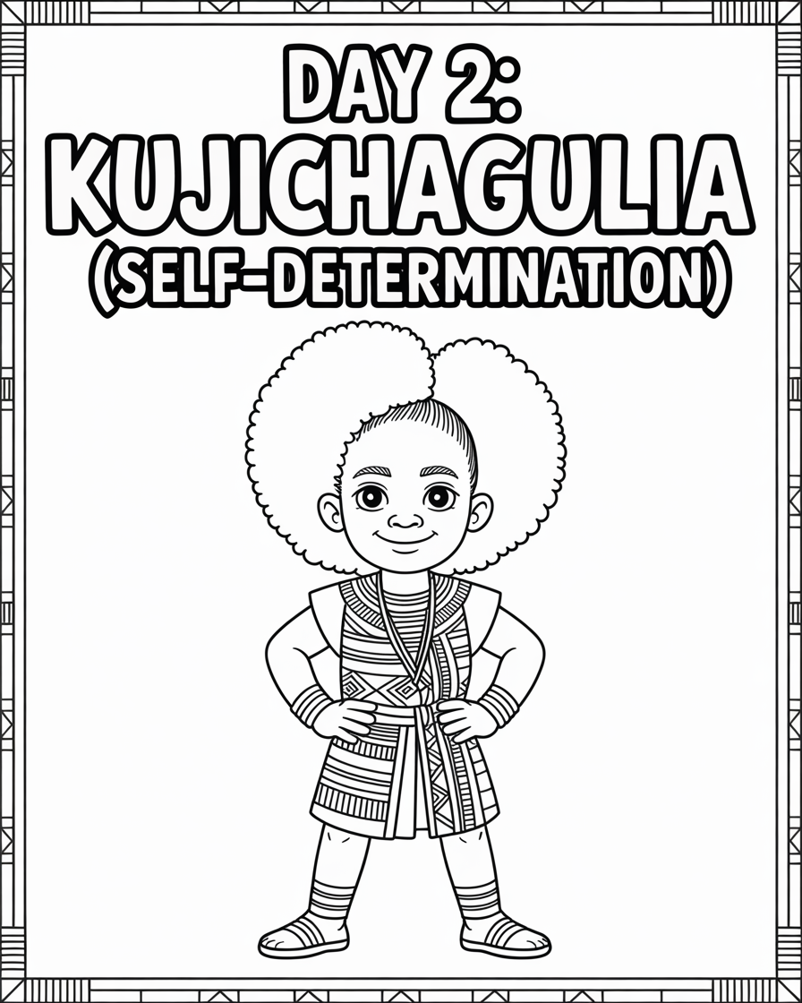 Calm & Cozy™ Kwanzaa Coloring Pages (All original images not on Amazon)